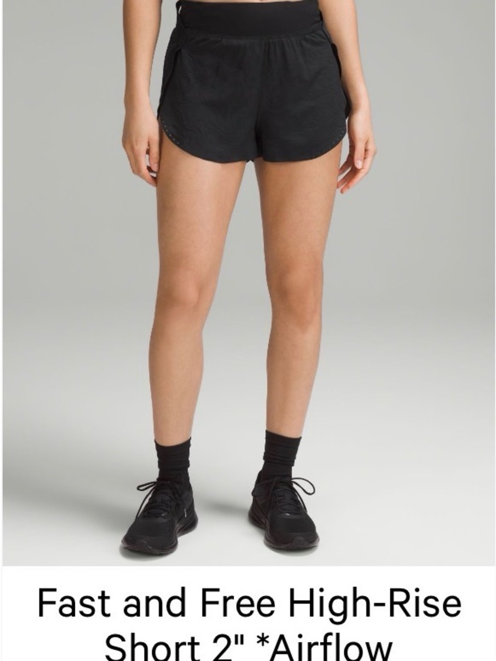 Lululemon Fast and Free High-Rise Airflow shorts 2”